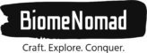 BiomeNomad Logo in black and white
