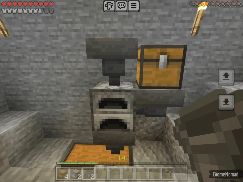 input hoppers along with the feed chest for smooth stone generator.